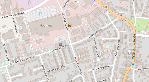 Friseur auf Satellitenbild