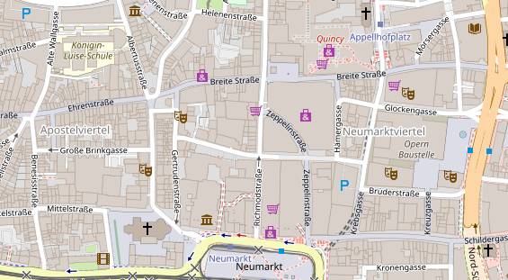 Friseur auf Satellitenbild