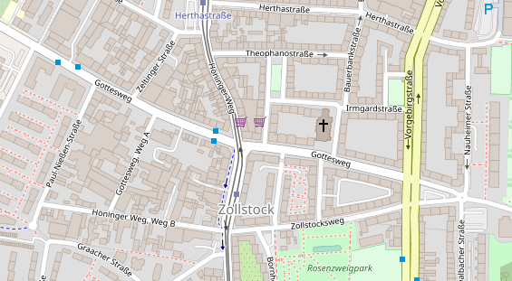 Friseur auf Satellitenbild