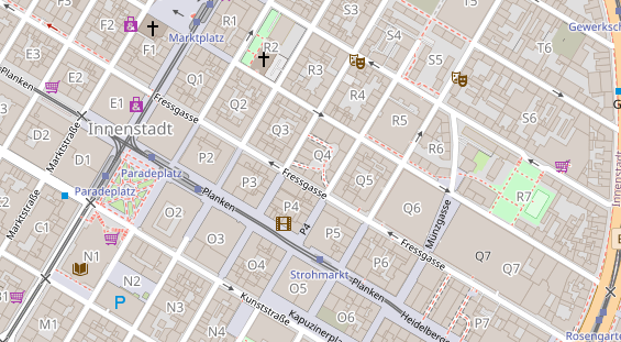 Friseur auf Satellitenbild