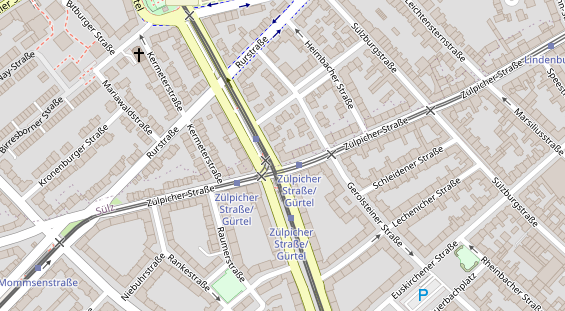 Friseur auf Satellitenbild