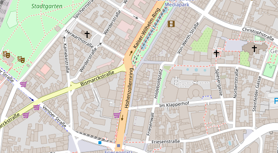 Friseur auf Satellitenbild