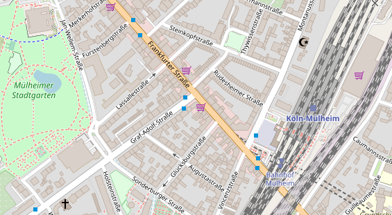 Friseur auf Satellitenbild