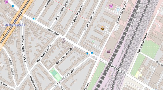 Friseur auf Satellitenbild