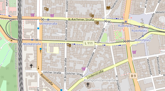 Friseur auf Satellitenbild