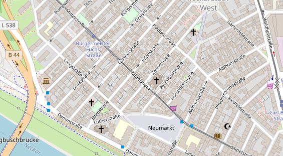 Friseur auf Satellitenbild