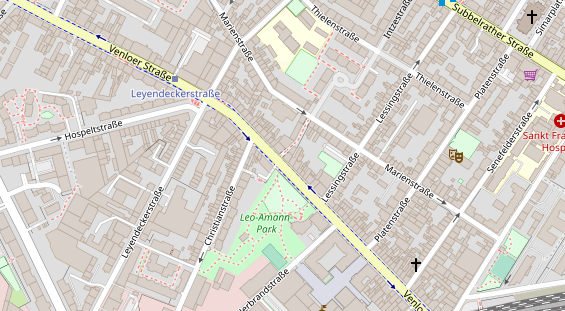 Friseur auf Satellitenbild