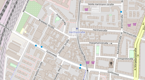 Friseur auf Satellitenbild