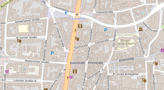 Friseur auf Satellitenbild