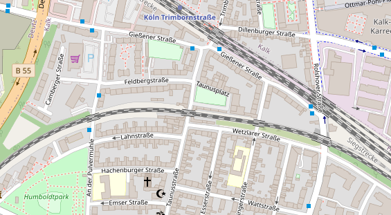 Friseur auf Satellitenbild