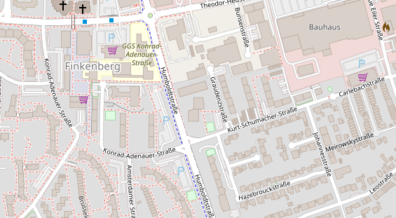 Friseur auf Satellitenbild