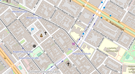 Friseur auf Satellitenbild