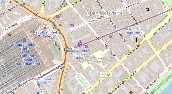 Friseur auf Satellitenbild