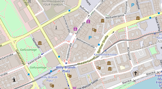 Friseur auf Satellitenbild