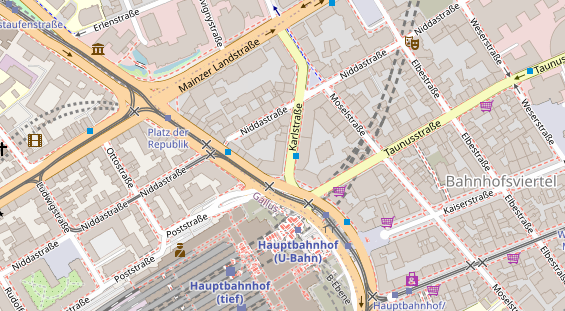 Friseur auf Satellitenbild