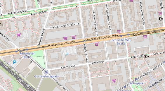 Friseur auf Satellitenbild