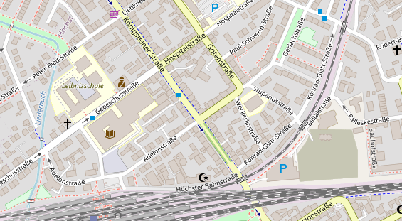 Friseur auf Satellitenbild