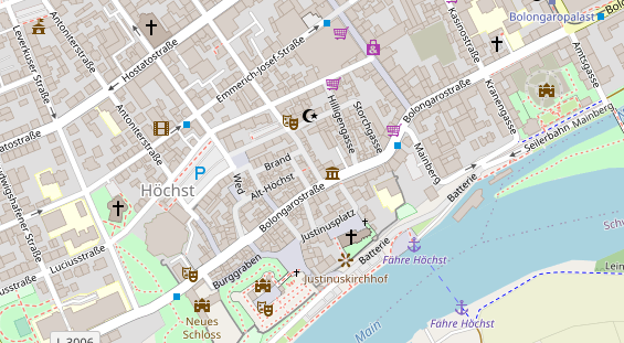 Friseur auf Satellitenbild