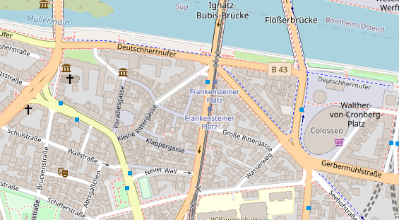 Friseur auf Satellitenbild