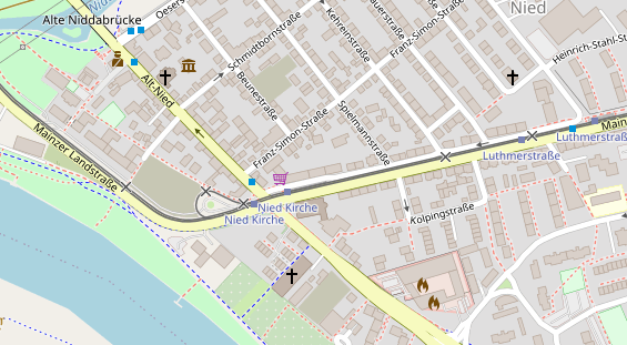 Friseur auf Satellitenbild