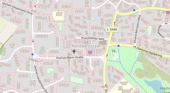 Friseur auf Satellitenbild