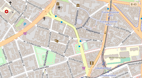 Friseur auf Satellitenbild