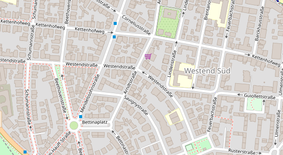 Friseur auf Satellitenbild