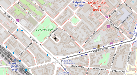 Friseur auf Satellitenbild