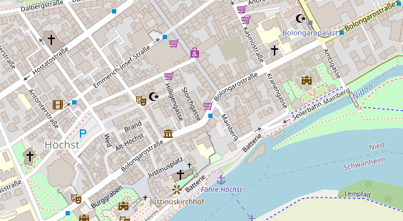 Friseur auf Satellitenbild