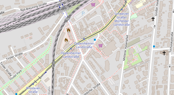 Friseur auf Satellitenbild