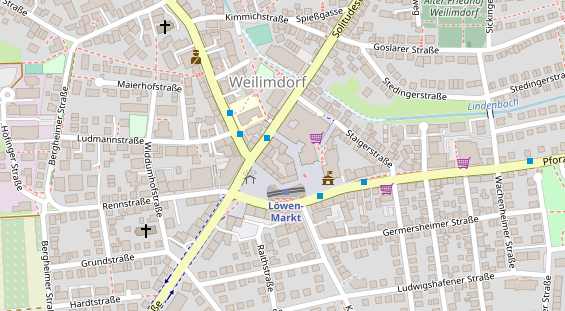 Friseur auf Satellitenbild