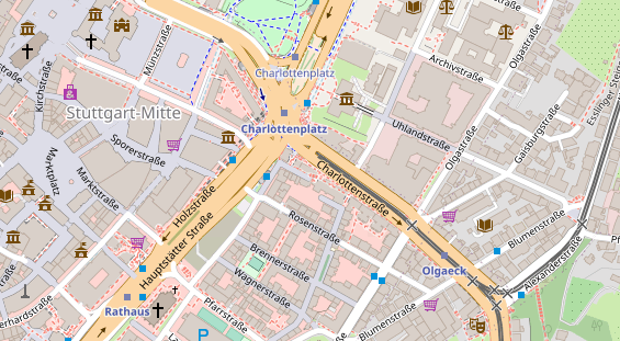 Friseur auf Satellitenbild