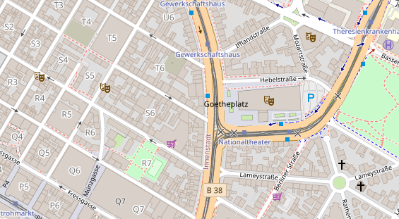 Friseur auf Satellitenbild