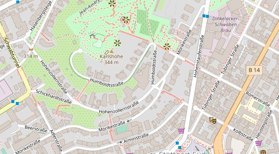 Friseur auf Satellitenbild