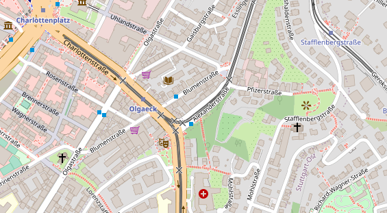 Friseur auf Satellitenbild