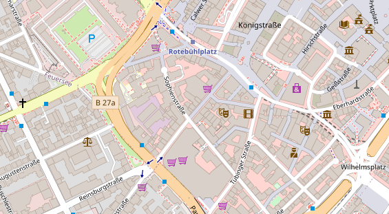 Friseur auf Satellitenbild