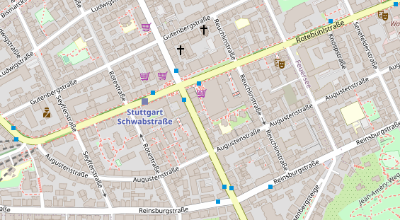 Friseur auf Satellitenbild