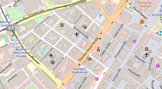 Friseur auf Satellitenbild