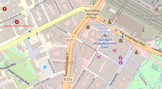 Friseur auf Satellitenbild