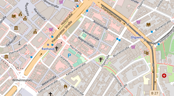 Friseur auf Satellitenbild