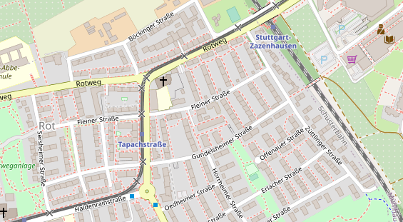 Friseur auf Satellitenbild