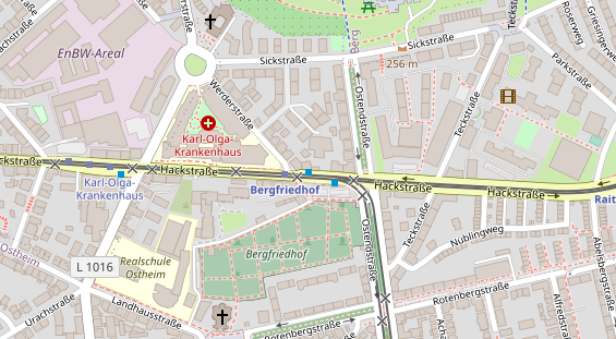 Friseur auf Satellitenbild