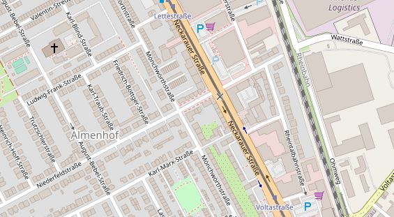 Friseur auf Satellitenbild