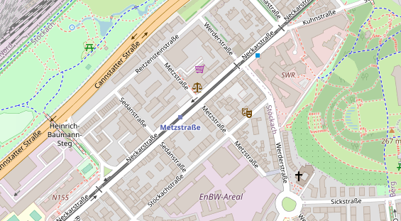 Friseur auf Satellitenbild