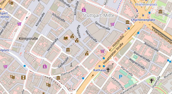 Friseur auf Satellitenbild