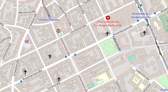 Friseur auf Satellitenbild