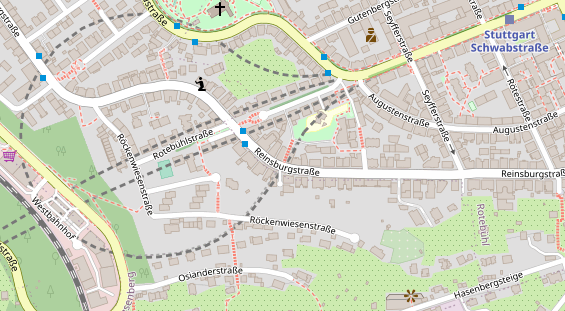 Friseur auf Satellitenbild