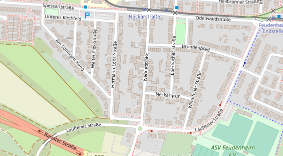 Friseur auf Satellitenbild