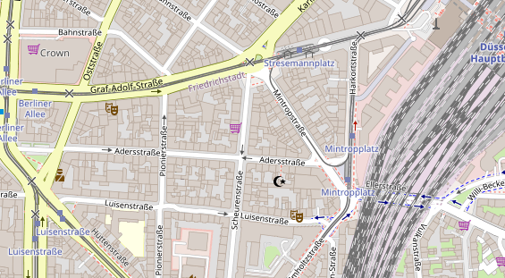 Friseur auf Satellitenbild