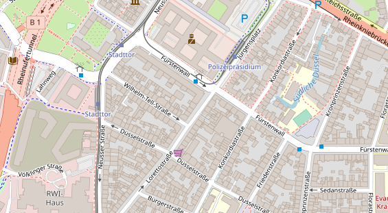 Friseur auf Satellitenbild